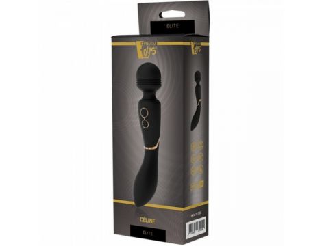 Wibrator różdżkowy Céline Elite Dream Toys czarny USB 20 cm - 16